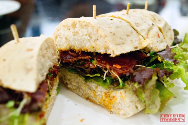 Sugarleaf Iberico Joselito Belota Chorizo Sandwich