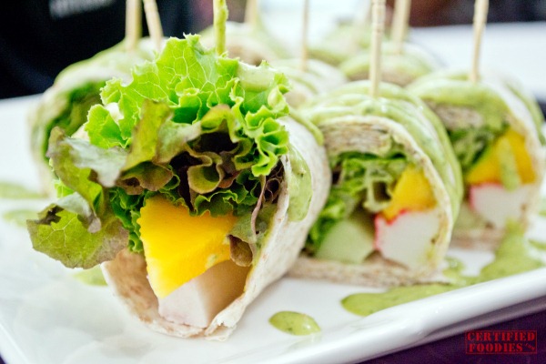 Sugarleaf's Goody wrap with Crabstick and Mango