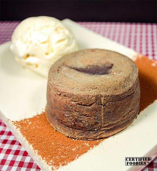 Molten Chocolate Cake with Vanilla Ice Cream