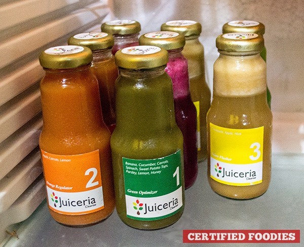 Juiceria Cleanse Bootcamp program with 8 bottles