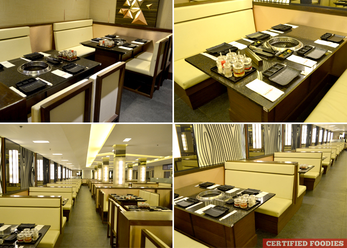 Seats and Interior of Sambo Kojin Restaurant in SM Megamall