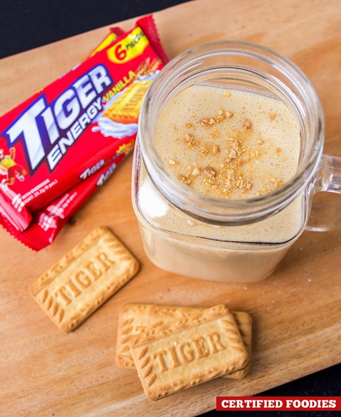 Tiger Energy cookies and peanut butter smoothie