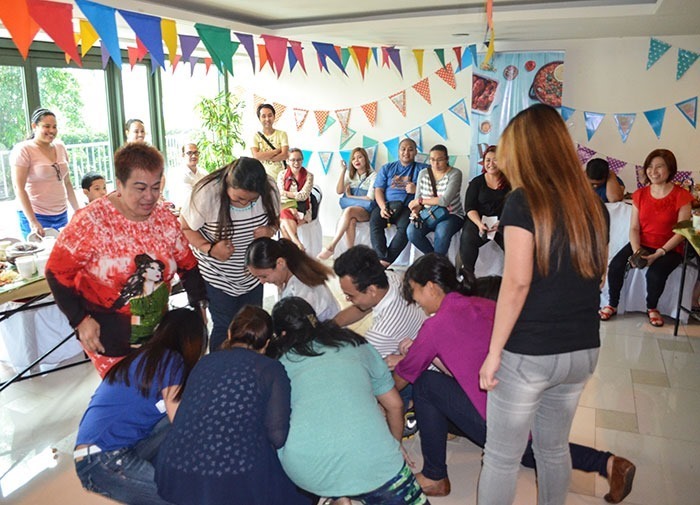 Agawan sa Dahon at our Clara Ole Potluck Fiesta party