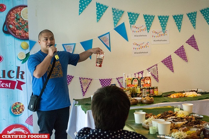 Ken sharing which Clara Ole products he used for his menu