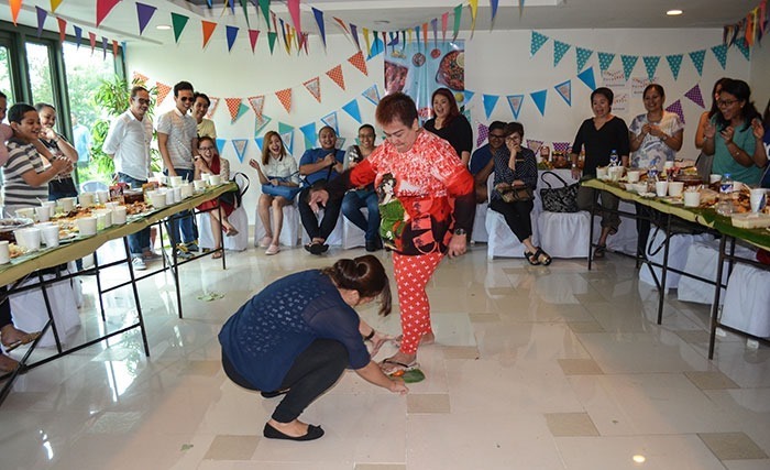 You can see our nanay's gigil when she stepped on that tomato hahaha