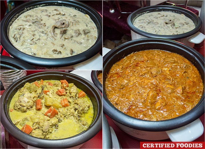 Hotspoon's Creamy Beef Mushroom, Chicken Curry and Corned Caldereta, all were cooked using Alaska Crema