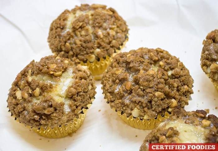 Noel Savory and Confection's Crusted Banana Muffin made with Alaska Crema
