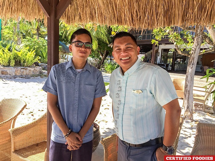 CJ and Joegil from Club Paradise Resort in Coron, Palawan