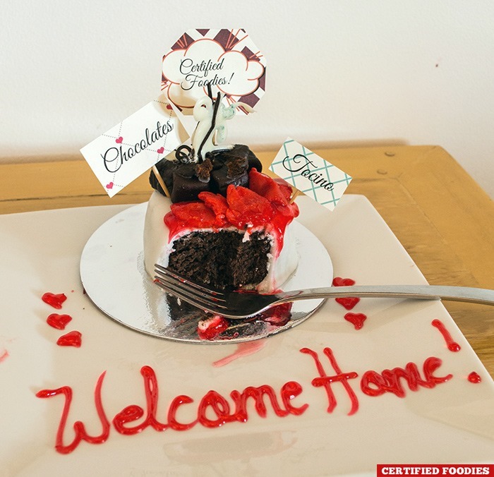 Fondant welcome cake from Club Paradise Resort in Coron, Palawan