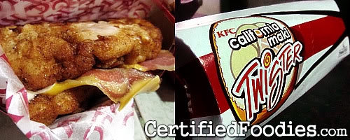 The New KFC Cheesy Bacon Twister